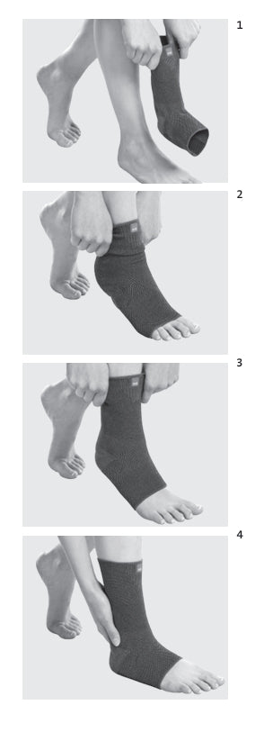 Suport compresiv cu silicon pentru tendonul Ahile și calcaneu - Achimed, 1 buc, medi Gmbh