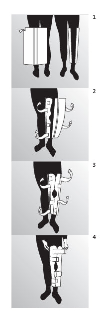 Orteză pentru imobilizarea genunchiului - Knee imobilizer, 1 buc, medi Gmbh