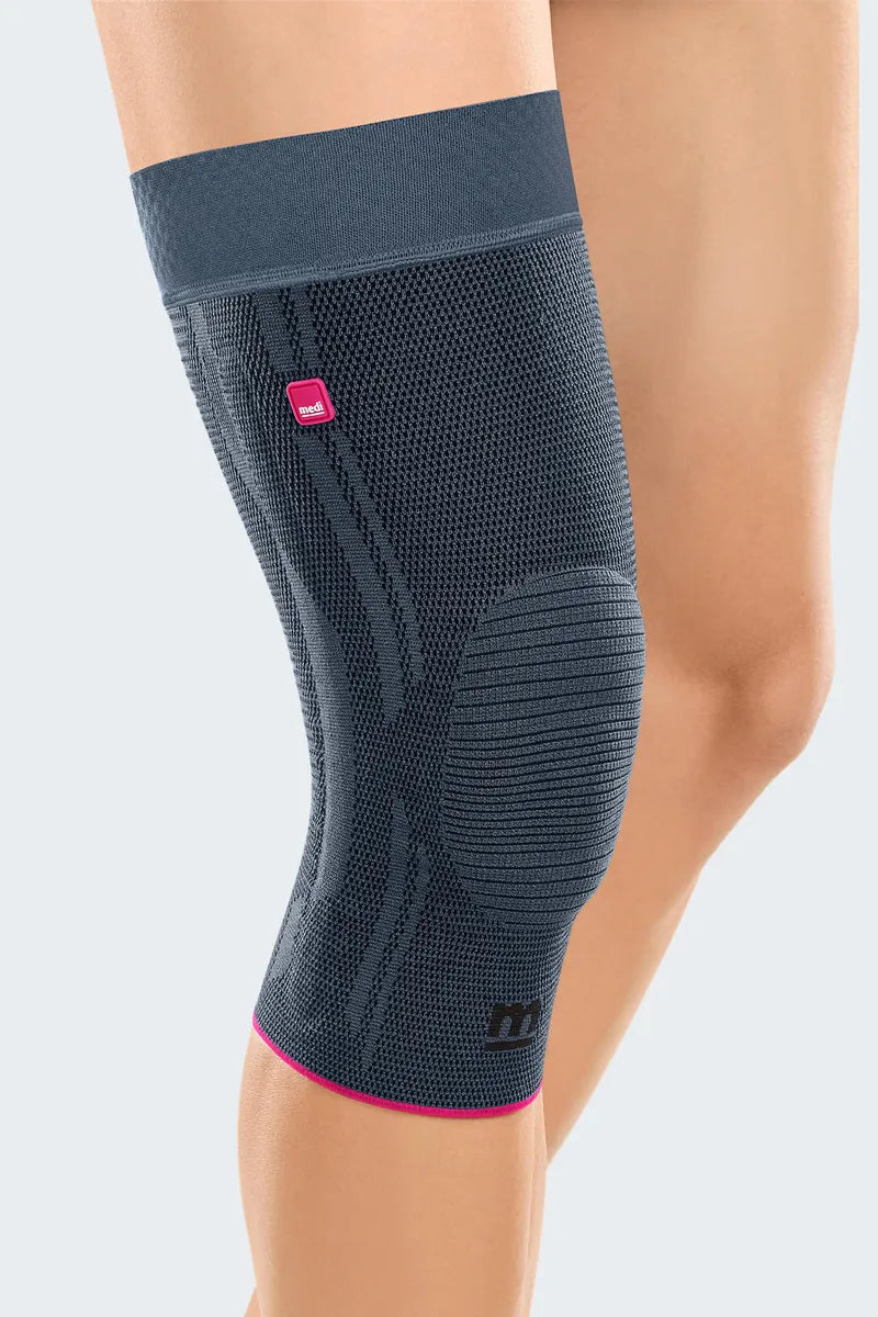 Suport compresiv pentru genunchi cu inel rotulian din silicon - Genumedi, 1 buc, medi Gmbh