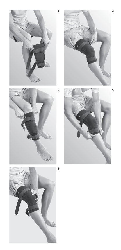 Suport compresiv pentru genunchi cu inel rotulian din silicon-Genumedi PLUS, 1 buc, medi Gmbh